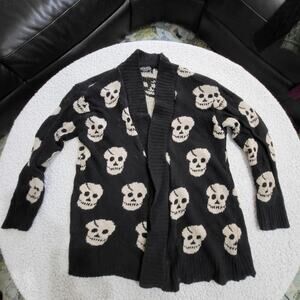Remel Skull Cardigan Sweater size XXL